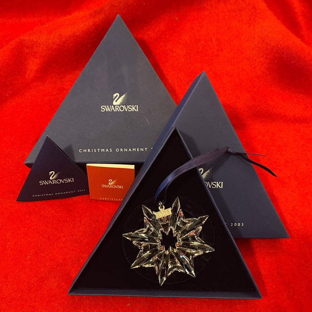 Swarovski 2003 Annual Snowflake Christmas Ornament